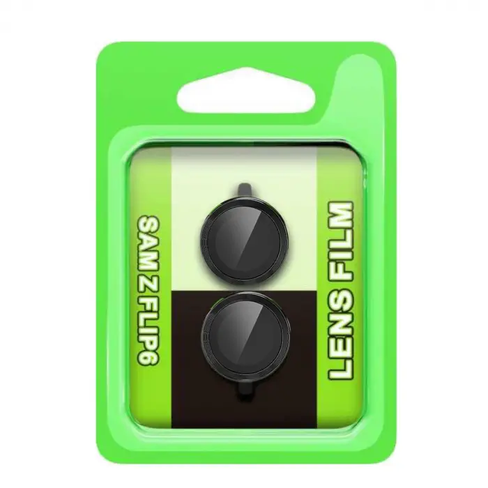 Samsung Galaxy Z Flip 6 Raze Metal Kamera Lens - Siyah