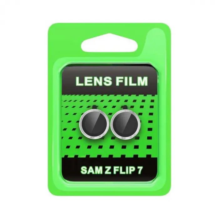 Samsung Galaxy Z Flip 7 Raze Metal Kamera Lens - Gümüş