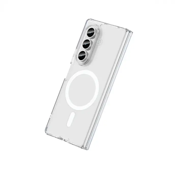 Samsung Galaxy Z Fold 7 Kılıf Magneticsafe Şeffaf Silikon - Şeffaf