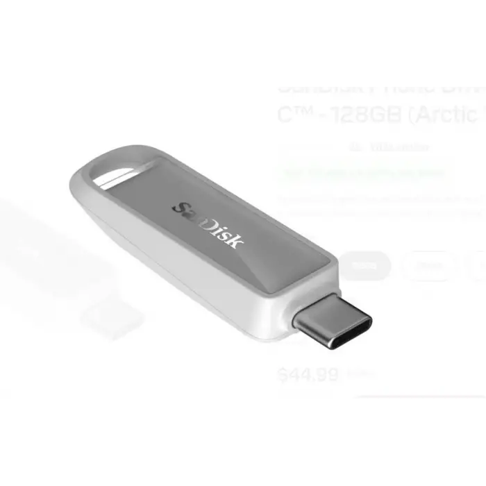 Sandisk SDIXS0N-128G-GN6NE 128GB Phone Drive with USB-C-128GB (Arctic White) Flash Bellek (KDO)