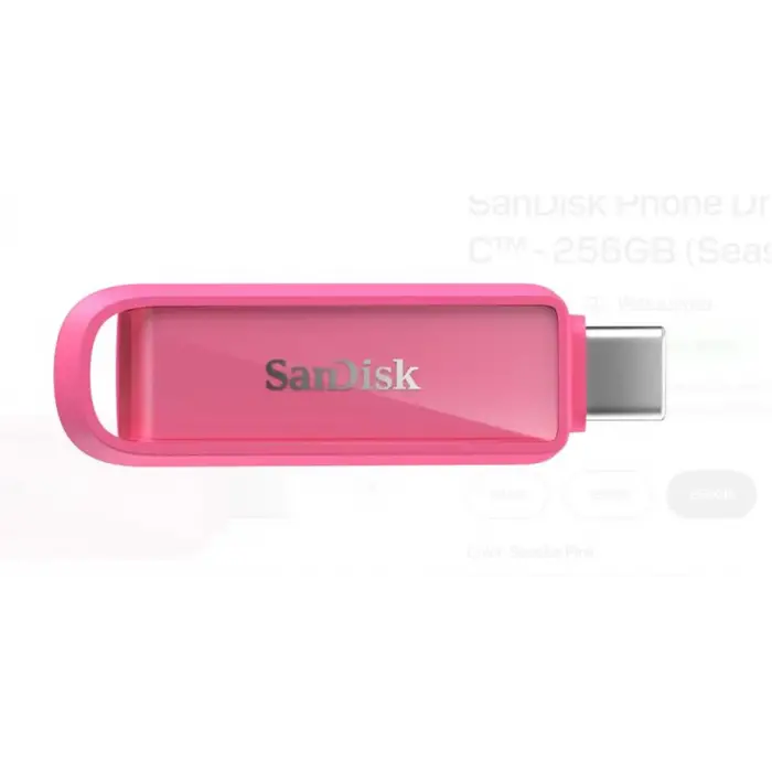 Sandisk SDIXS0N-256G-GN6NG 256GB Phone Drive with USB-C-128GB (Seastar Pink) Flash Bellek (KDO)
