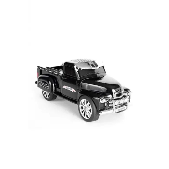 Şarjlı Nostaljik Çalar Kamyon Bluetooth Fm Radyo Tf Mp3 Siyah