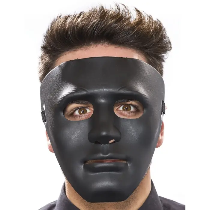 Siyah Renk Hip Hop Anonim Jabbawockeez Dans Maskesi 18x19 Cm