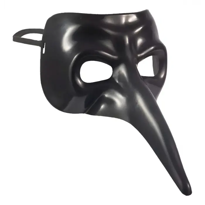 Siyah Uzun Burun Veba Doktoru Maskesi
