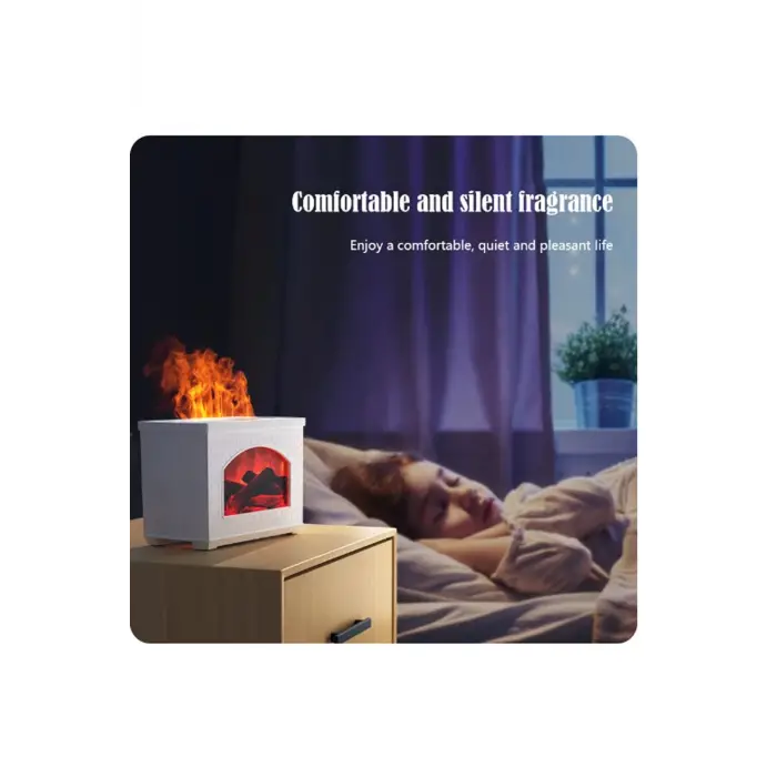 Şömine Hava Nemlendirici Aromatik Oda Kokusu 270 Ml Difüzörü Buhar Makinası