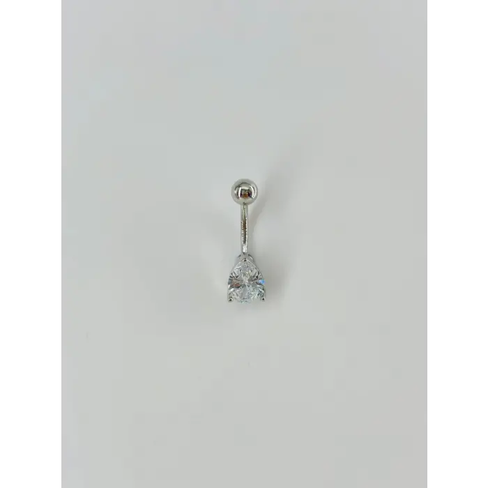 Su Damlası Detaylı Göbek Piercing - Pg0023