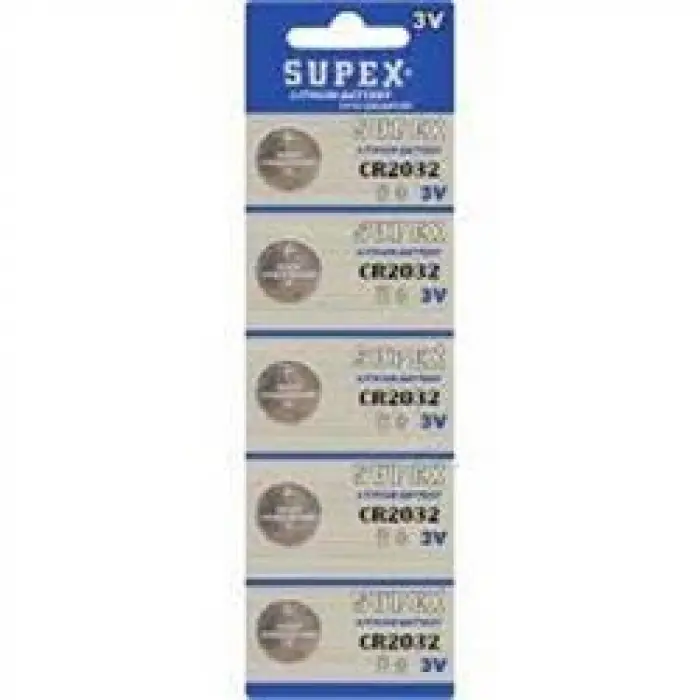 Supex Cr2032 3V Lityum 5Li Blister Pil (KDO)