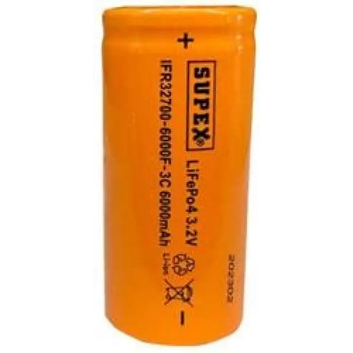 Supex IFR32700-6000F-3C 3.2V Lityum İon Pil