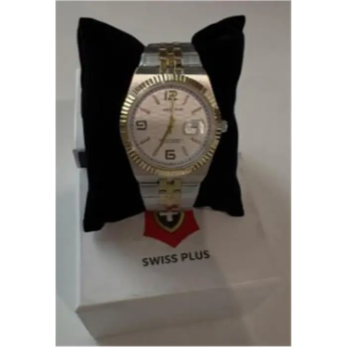 Swiss Plus Man Watch Premium Seri Model-10 ST3442AGS White-Gold