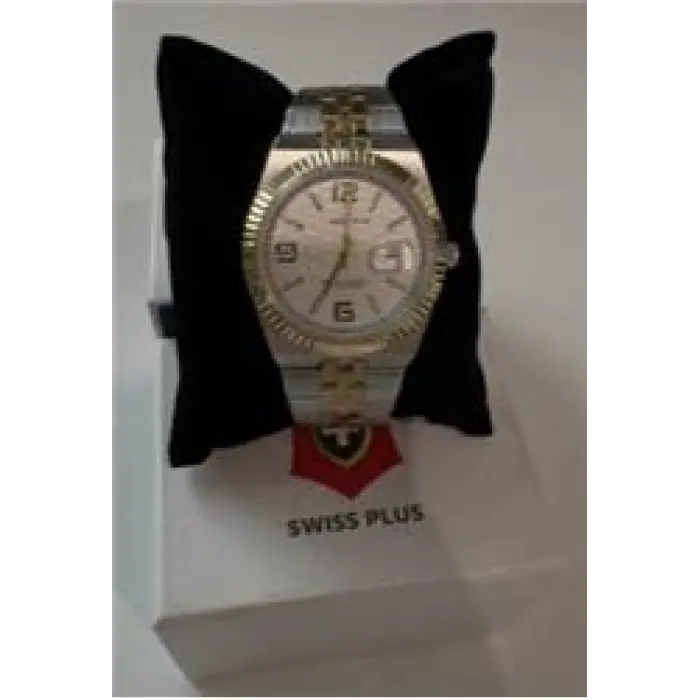 Swiss Plus Man Watch Premium Seri Model-10 ST3442AGS White-Gold