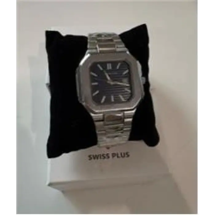 Swiss Plus Man Watch Premium Seri Model-5 RS23146 Blue-Silver