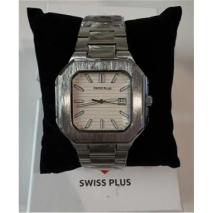 Swiss Plus Man Watch Premium Seri Model-8 RS23146 White-Silver