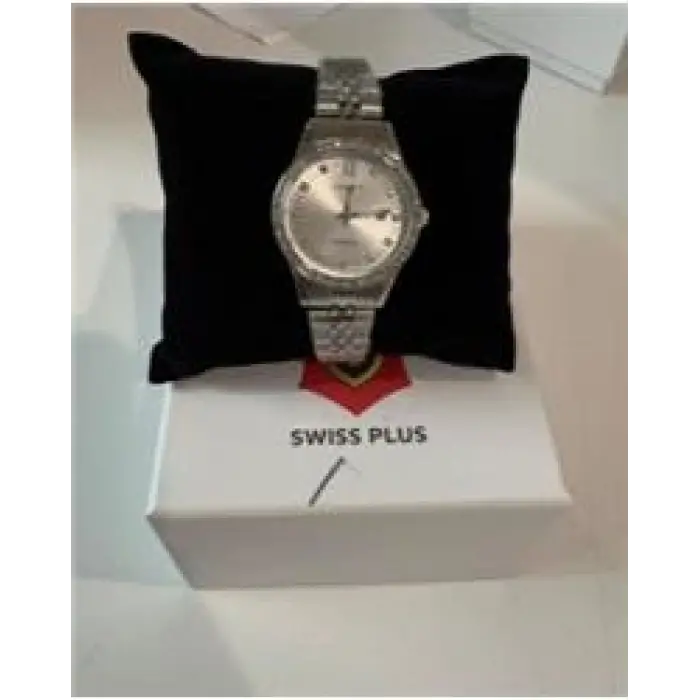 Swiss Plus Woman Watch Model-6 ST6131AF Plus Taşlı Silver