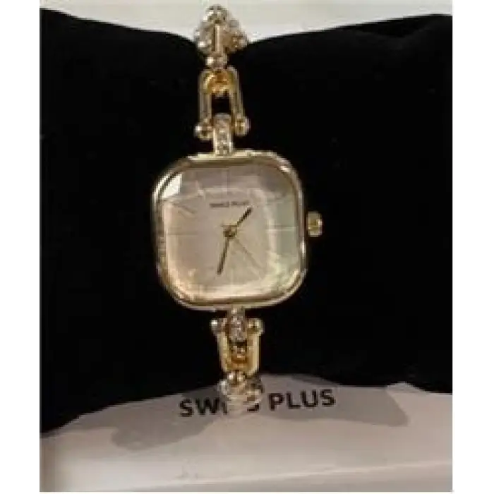 Swiss Plus Woman Watch Model-7 ST0227KBL Gold