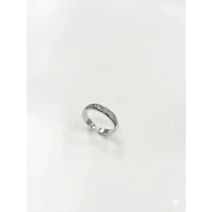 Taşlı Alyans Tasarımlı Yüzük - Yz0207-1