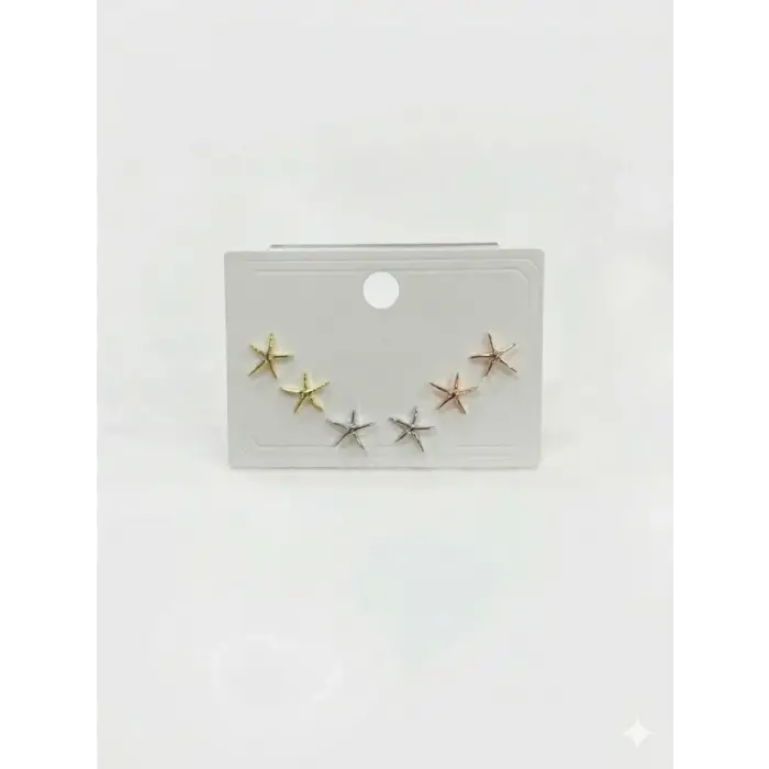 Tatlı Yıldızlar Altılı Küpe - Kp00651