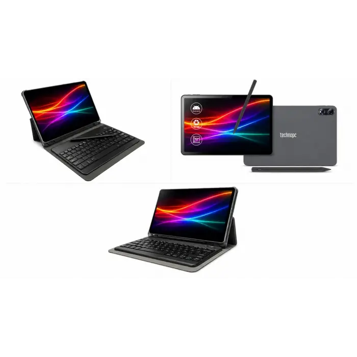 Technopc Signtech 12NS 11.97 IPS FHD 8Core 2GHz 8-256GB 5-13MP Deri Kılıf Aktif Kalem+Klavye Tablet