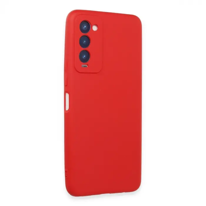 Tecno Camon 18 Kılıf First Silikon - Kırmızı
