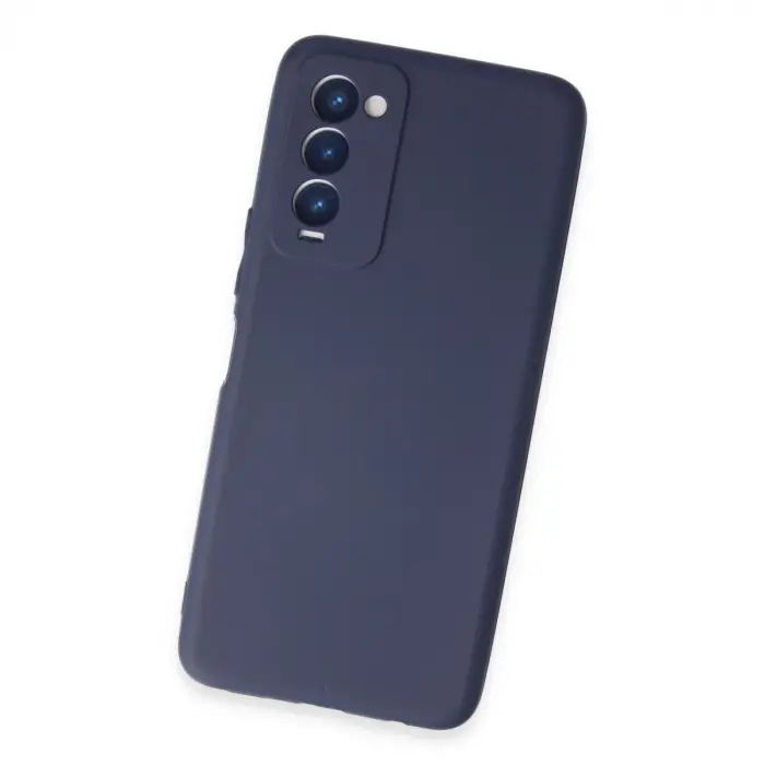 Tecno Camon 18 Kılıf First Silikon - Lacivert