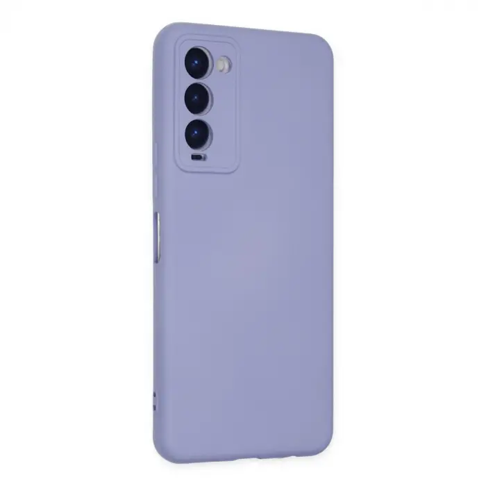 Tecno Camon 18 Kılıf Nano İçi Kadife Silikon - Lila