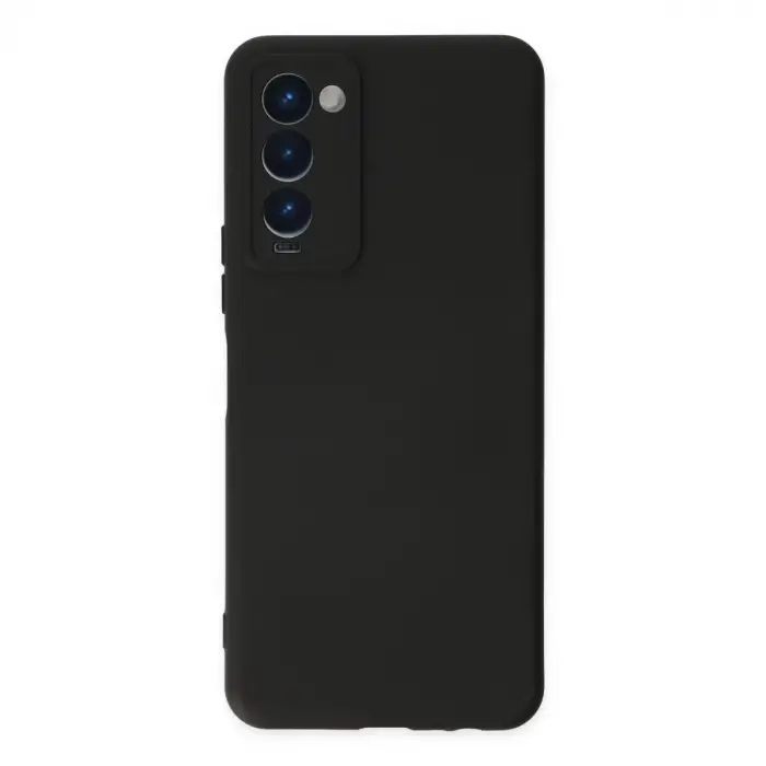Tecno Camon 18 Kılıf Nano İçi Kadife Silikon - Siyah
