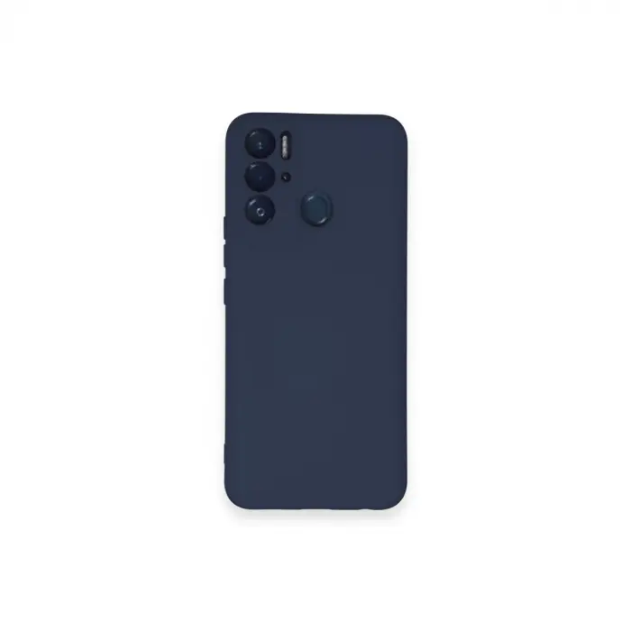 Tecno Pova Neo Kılıf Nano İçi Kadife Silikon - Lacivert