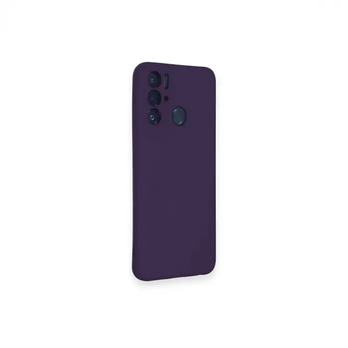 Tecno Pova Neo Kılıf Nano İçi Kadife Silikon - Mor
