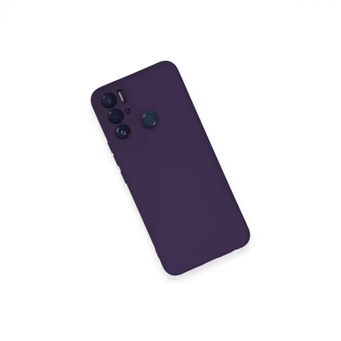 Tecno Pova Neo Kılıf Nano İçi Kadife Silikon - Mor