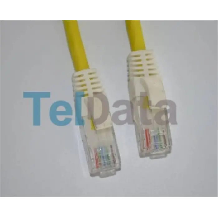 Teldata TLD-030YY Cat6 0.30MT Sarı Utp Patch Kablo (KDO)