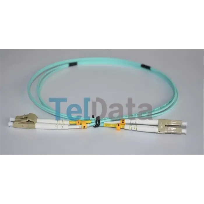 TELDATA TLD-LCLCOM21 LC-UPC-LC-UPC MM DX OM3 1 METRE FIBER OPTIK PATCHCORD (KDO)