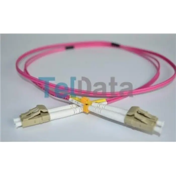 TELDATA TLD-LCLCOM41 LC-UPC-LC-UPC MM DX OM4 1 METRE FIBER OPTIK PATCHCORD (KDO)