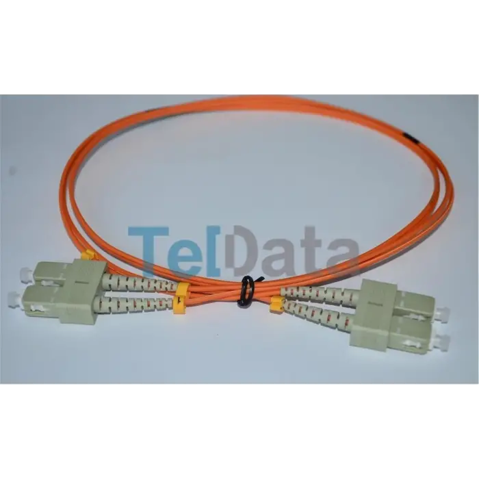 TELDATA TLD-SCMM85 SC-UPC-SC-UPC MM DX OM2 1 METRE FIBER OPTIK PATCHCORD