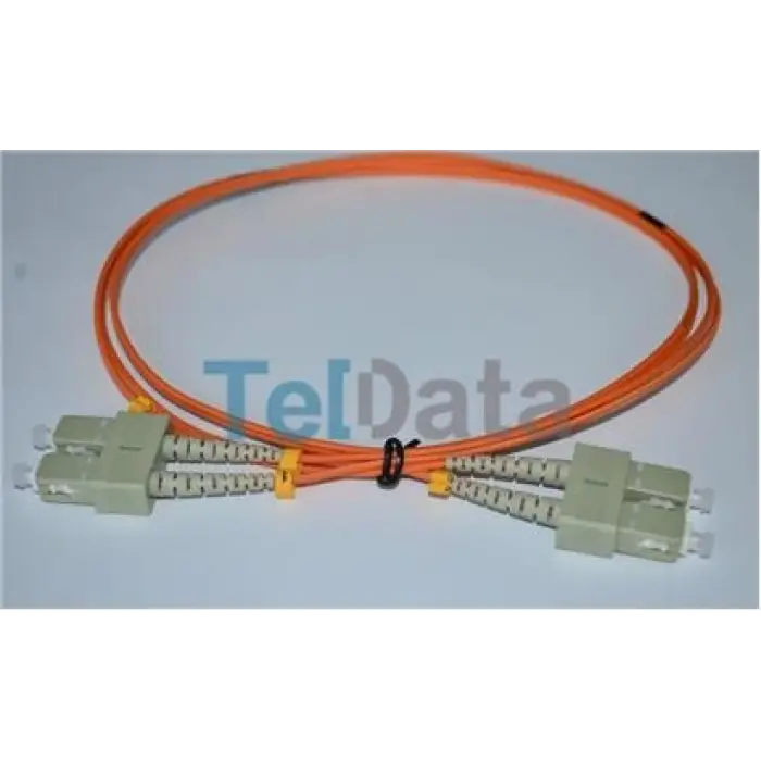 TELDATA TLD-SCMM85 SC-UPC-SC-UPC MM DX OM2 1 METRE FIBER OPTIK PATCHCORD