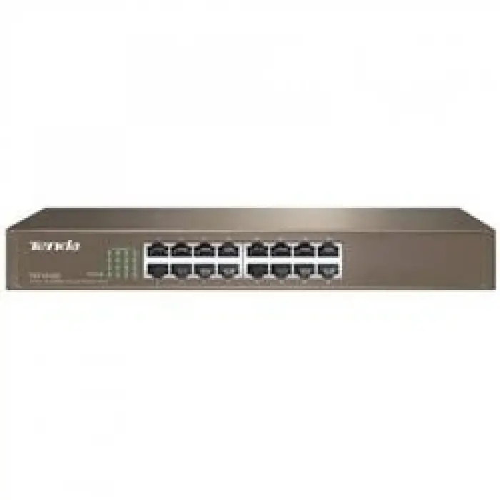 Tenda TEF1016D 16 Port 10-100 Mbps Switch Çelik Kasa Rack Mount (KDO)