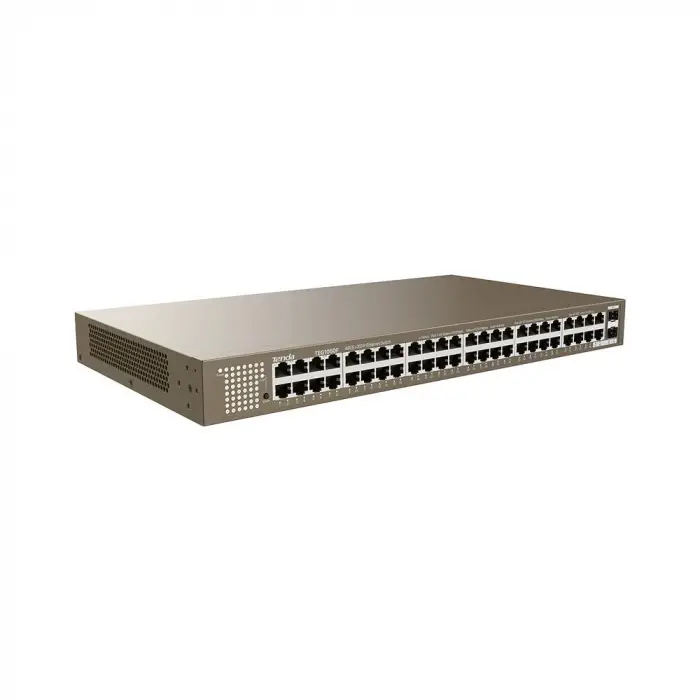 Tenda TEG1050F 48 Port 10-100-1000 Mbps + 2 Port SFP Switch Çelik Kasa Rack Mount