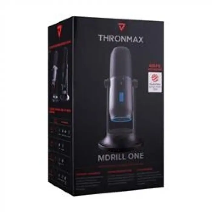 Thronmax M2 MDRILL ONE Siyah USB 48Khz 16Bit HD Stüdyo 4Tip Kayıt RGB 3,5mm Led Type-C Mikrofon (KDO)