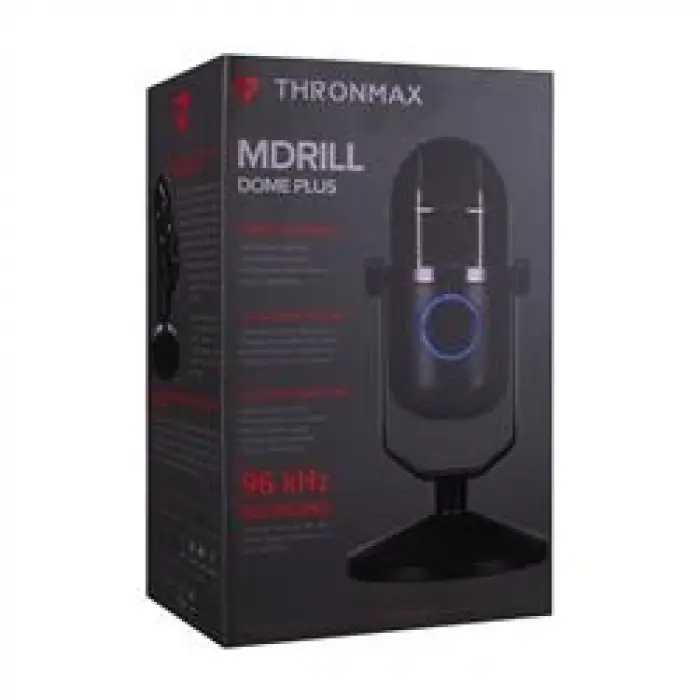 Thronmax M3Plus MDRILL DOME PLUS Siyah USB 96Khz 24bit HD 3,5mm Ses Kontrol Ledli Mikrofon (KDO)