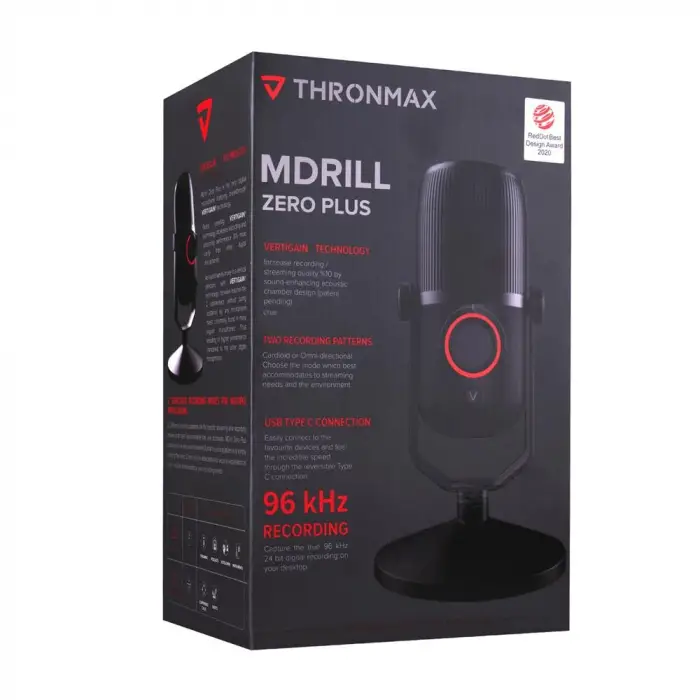 Thronmax M4 ZERO PLUS Siyah USB 96Khz 24bit 3,5mm Ses Konrtrol Mikrofon (KDO)