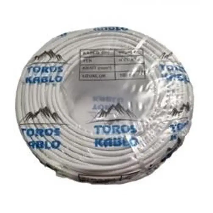 Toros Sinyal Kablosu 2x2,5 Cca Beyaz(top-100 Mt) (KDO)