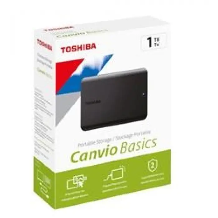 Toshiba 1TB Canvio Basic 2.5 Gen1 USB 3.2 Harici Harddisk (HDTB510EK3AA) (KDO)