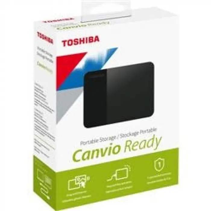 Toshiba 1TB Canvio Ready 2.5 Gen1 USB 3.2 Harici Harddisk (HDTP310EK3AA)