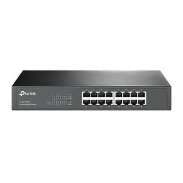 Tp-Link TL-SG1016D 16 Port 10-100-1000 Mbps Switch Çelik Kasa Rack Mount (KDO)