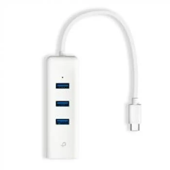 Tp-Link UE330C 10-100-1000 Mbps 3.0 Type C Ethernet Çevirici + 3 Port USB Çoğaltıcı (KDO)