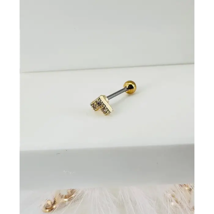 Zirkon Taşlı Uç Kısmı : Pirinç Kıkırdak Bar Uzunluğu : 6 Mm / Bar Kalınlığı 0.8 Mm / Top Boyu 3 Mm - Pt0008-1