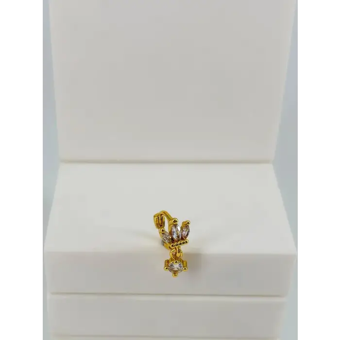 Rose Zirkon Taşlı Uç Kısmı : Pirinç Kıkırdak Bar Uzunluğu : 6 Mm / Bar Kalınlığı 0.8 Mm / Top Boyu 3 Mm / Çap 6 Mm - Pt0082-1