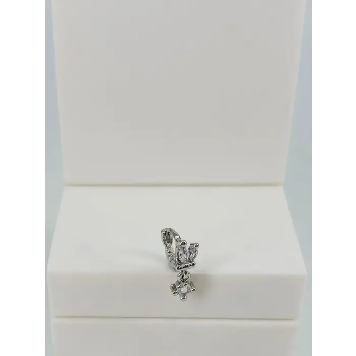 Rose Zirkon Taşlı Uç Kısmı : Pirinç Kıkırdak Bar Uzunluğu : 6 Mm / Bar Kalınlığı 0.8 Mm / Top Boyu 3 Mm / Çap 6 Mm - Pt0082