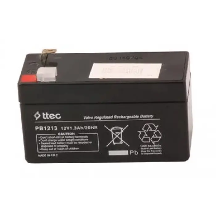 Ttec 12V 1.3AH Bakımsız Kuru Akü (KDO)