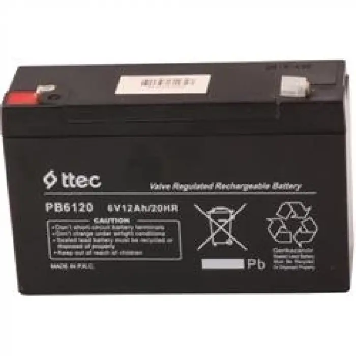 Ttec 6V 12AH Bakımsız Kuru Akü (KDO)
