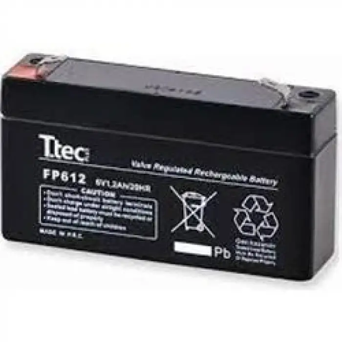 Ttec 6V 1.3AH Bakımsız Kuru Akü (KDO)