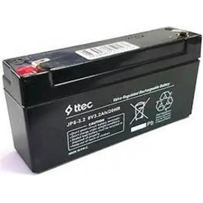 Ttec 6V 3.2AH Bakımsız Kuru Akü (KDO)